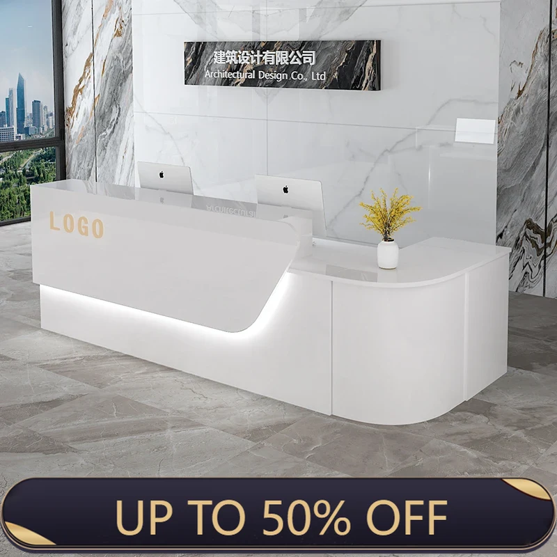 Office Furniture Bali - 고급 수납형 리셉션 데스크, 시니어 맞춤형