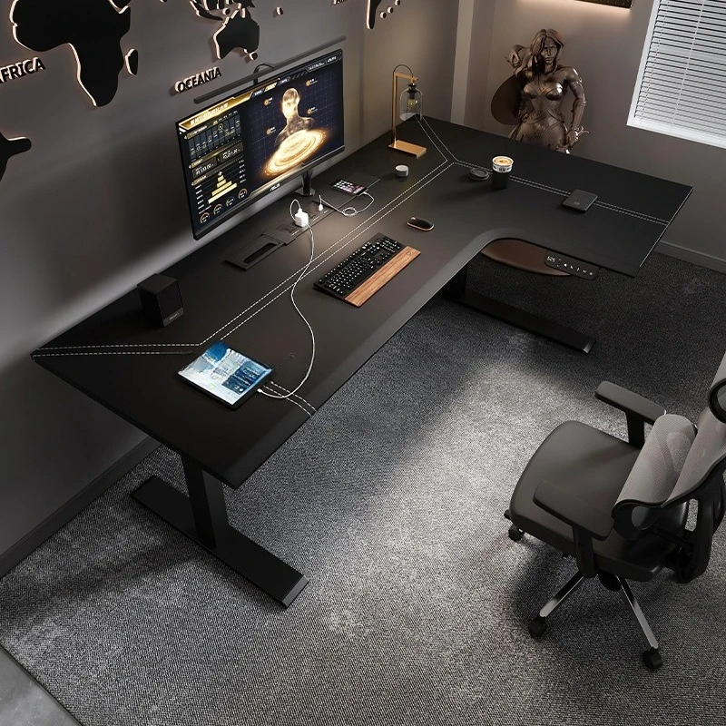 Office Furniture Rental - 7자형 대형 보스 사무실 책상 전기