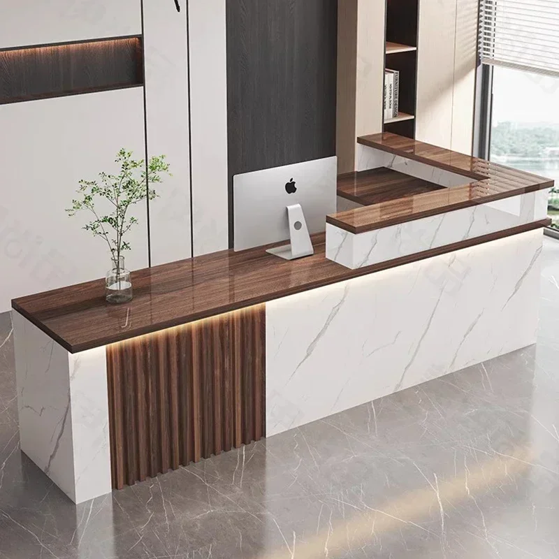 Office Furniture Bali - 맞춤형 고급 리셉션 데스크 독특한 아름다움