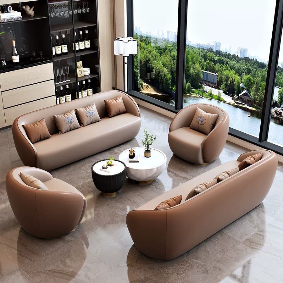 Office Furniture Luxury - 경량 고급 사무실 소파 모던 미니멀리스트