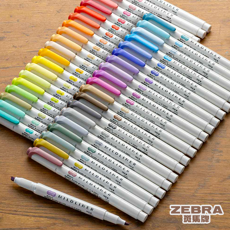 Zebra Pen Mildliner - Zebra Mildliner 형광펜, 5/10/25/35/40 다양한 색상