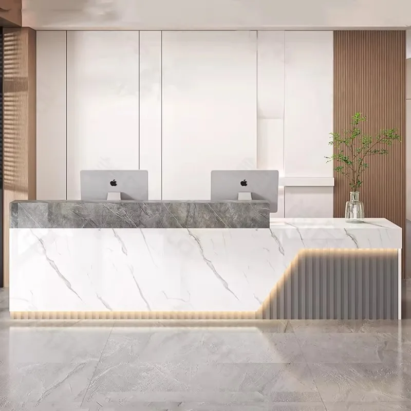 Office Furniture Bali - 현대적인 고급 리셉션 데스크 북유럽 스타일