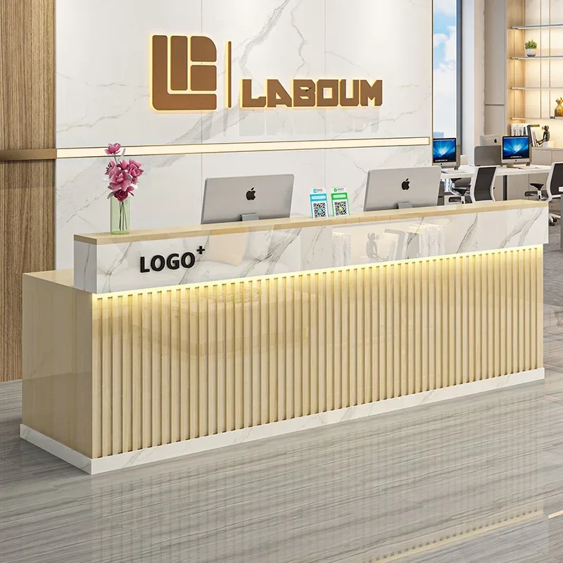 Office Furniture Bali - 북유럽 스타일 리셉션 데스크 고급 모던
