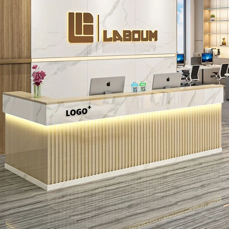 Office Furniture Bali - c13-에스테틱 모던 리셉션 데스크 고급 트렌디