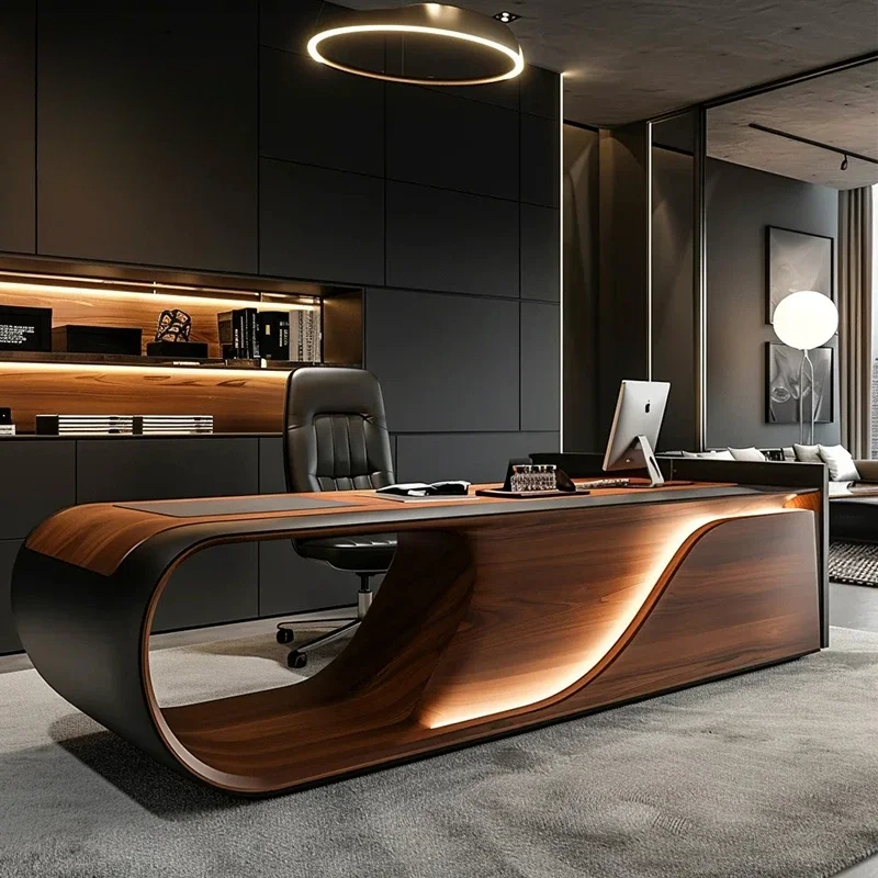 Office Furniture Rental - 새로운 중국산 원목 모던 심플 임원용