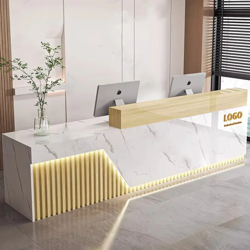 Office Furniture Bali - 모던 럭셔리 리셉션 데스크 북유럽 스타일