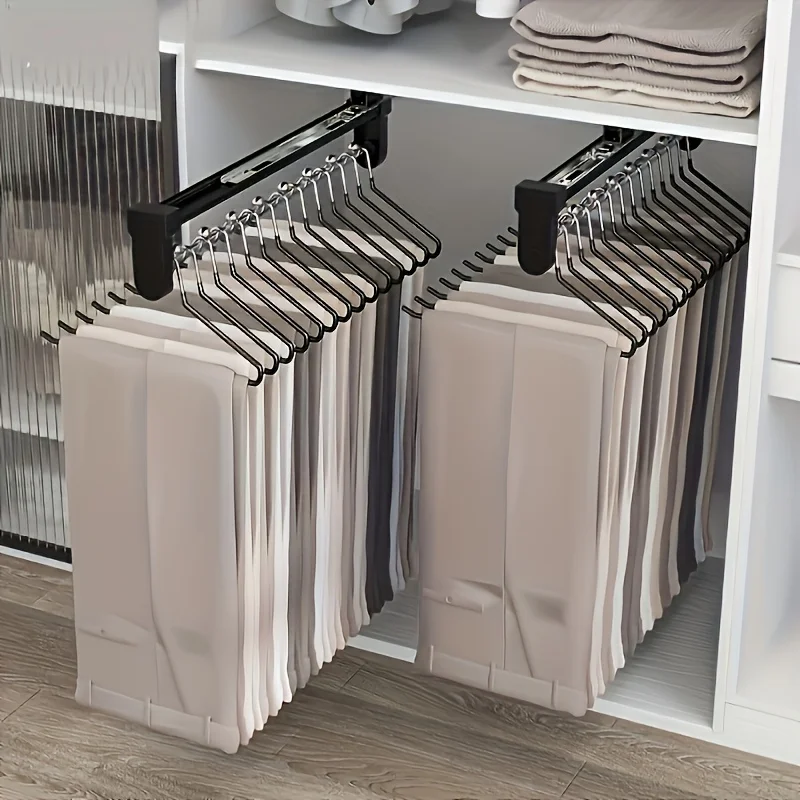Locker Storage Metal - 1pc 풀 아웃 옷 보관 막대