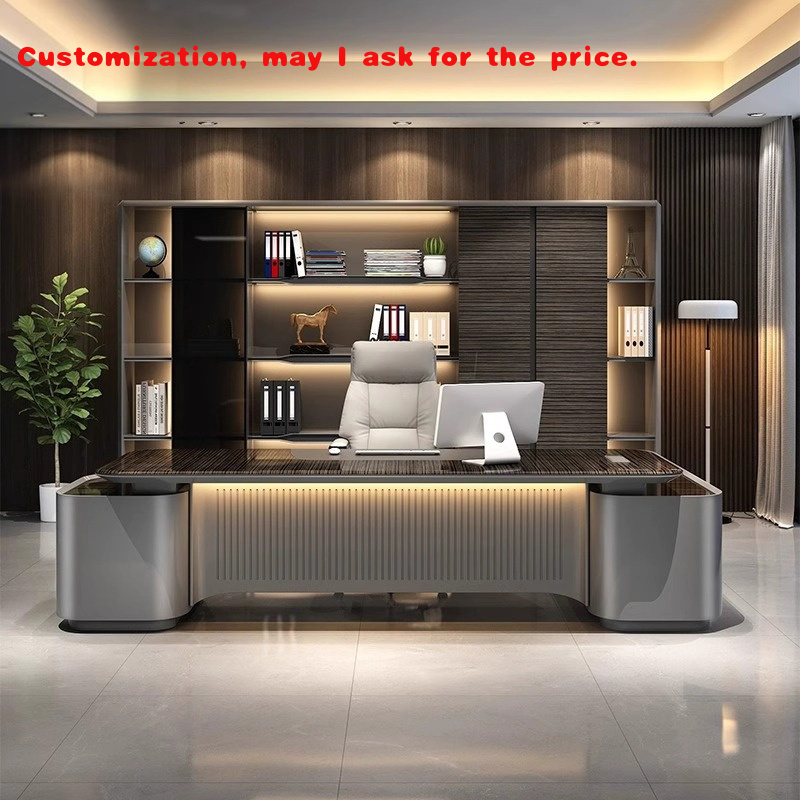 맞춤형 고급 래커 마감 임원 책상, 대형 모던 사무용  - Office Furniture Luxury 리뷰 및 가격