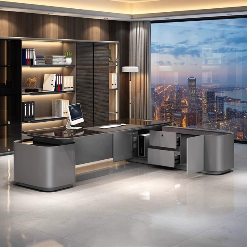 맞춤형 고급 래커 마감 임원 책상, 대형 모던 사무용  - Office Furniture Luxury 리뷰 및 가격