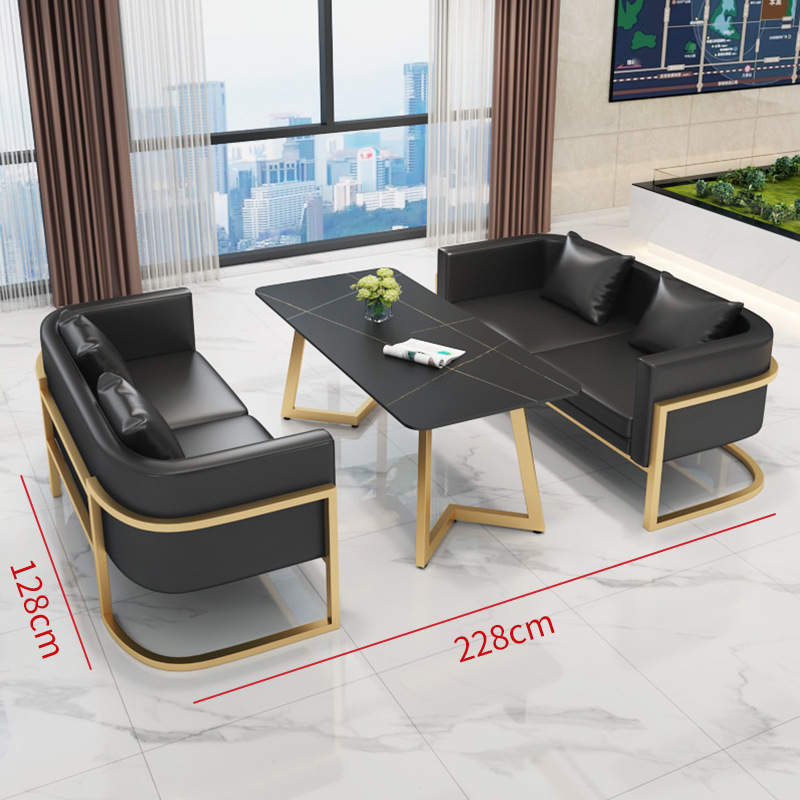 사무용 가구 대기실 접견 소파 모던 가죽 사무실 소파  - Office Furniture Luxury 리뷰 및 가격