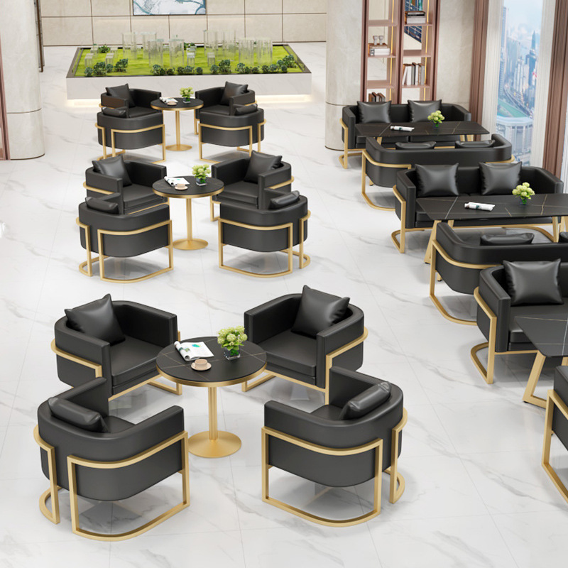 사무용 가구 대기실 접견 소파 모던 가죽 사무실 소파  - Office Furniture Luxury 리뷰 및 가격
