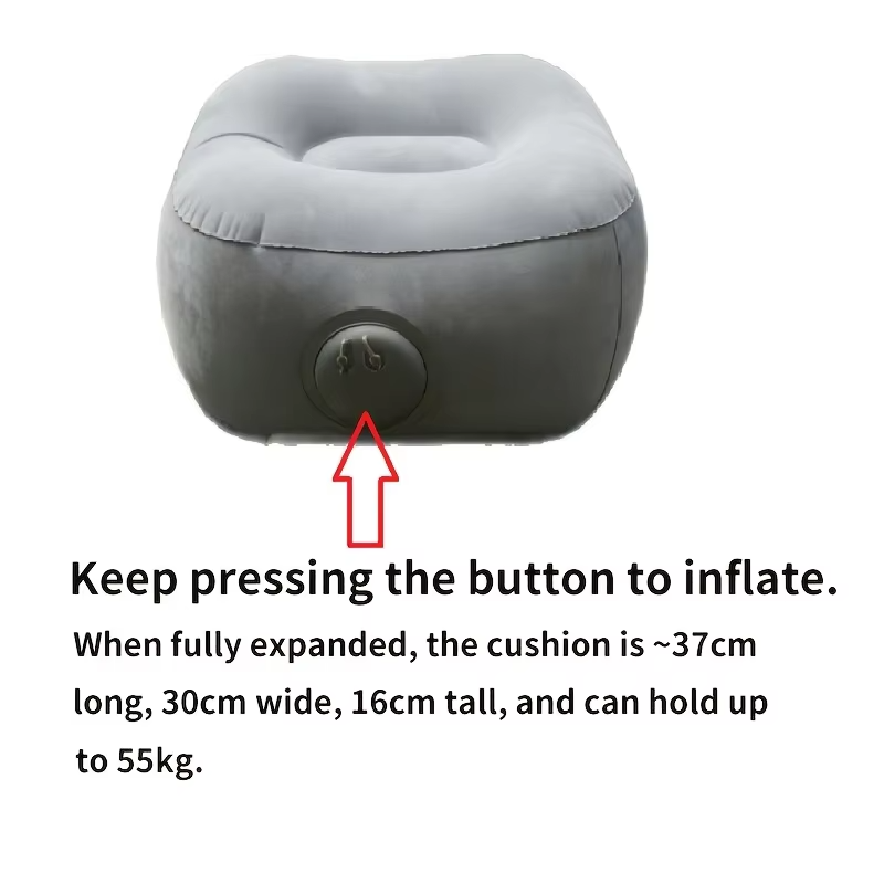 팽창식 발 받침대 베개 PVC 발 받침 에어 쿠션 여행 - Office Footrest Cushion 리뷰 및 가격