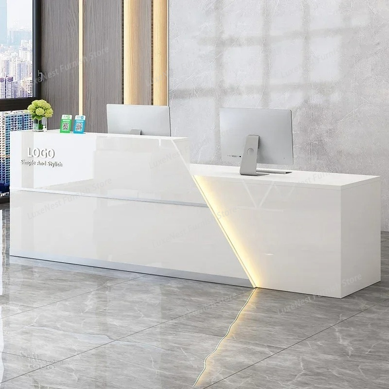 독특한 포디움 리셉션 데스크 살롱 뷰티 바 고급 리셉션 - Office Furniture Bali 리뷰 및 가격