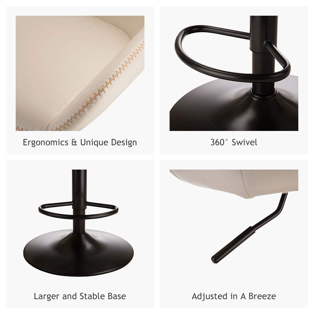 3피스 펍 테이블 & 회전식 PU 바 스툴 세트, 높이 - Office Furniture For Small Spaces 리뷰 및 가격