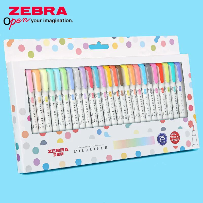 ZEBRA 밀드라이너 하이라이터 더블 헤드 마커 펜 세 - Zebra Pen Mildliner 리뷰 및 가격