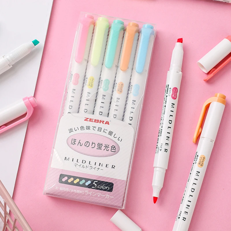 ZEBRA 밀드라이너 하이라이터 더블 헤드 마커 펜 세 - Zebra Pen Mildliner 리뷰 및 가격