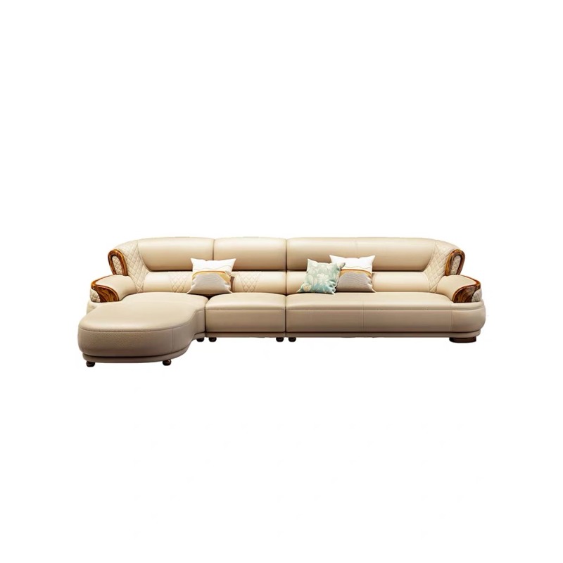 새로운 중국식 흑단 가죽 소파 코너 첫 번째 레이어 소 - Office Furniture Luxury 리뷰 및 가격