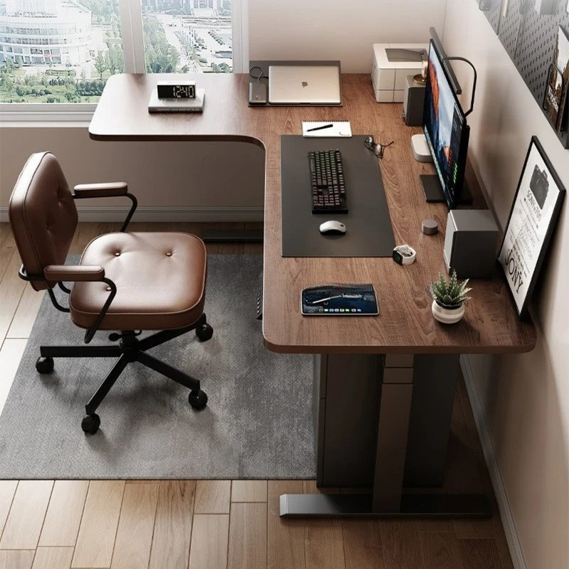 7자형 대형 보스 사무실 책상 전기 조절식 높이 컴퓨터 - Office Furniture Rental 리뷰 및 가격