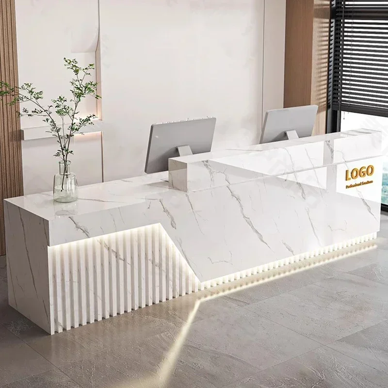 맞춤형 고급 리셉션 데스크 독특한 북유럽 스타일 살롱  - Office Furniture Bali 리뷰 및 가격