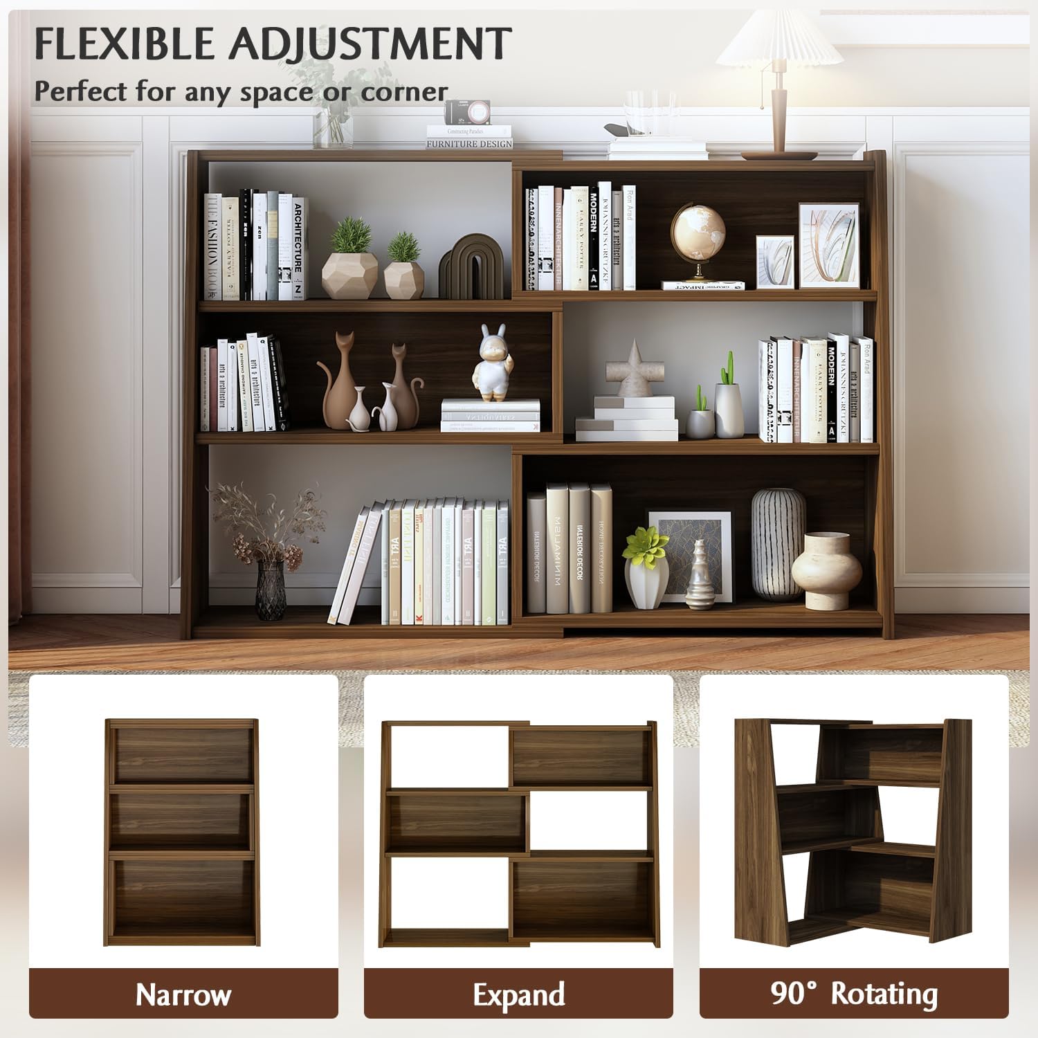 3단 확장형 원목 책장, 낮은 사다리형 책꽂이, 큐브  - Office Furniture For Small Spaces 리뷰 및 가격