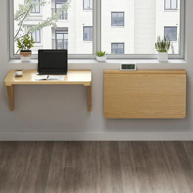 벽걸이 접이식 책상, 작은 공간을 위한 원목 플로팅 컴 - Office Furniture For Small Spaces 리뷰 및 가격