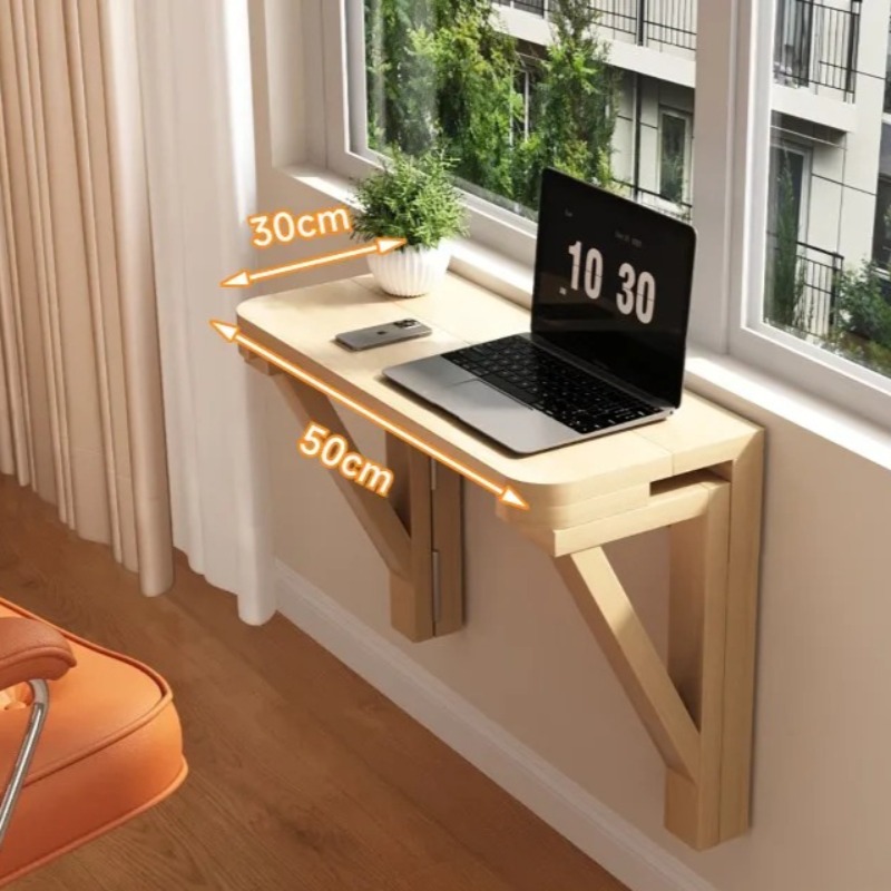 벽걸이 접이식 책상, 작은 공간을 위한 원목 플로팅 컴 - Office Furniture For Small Spaces 리뷰 및 가격