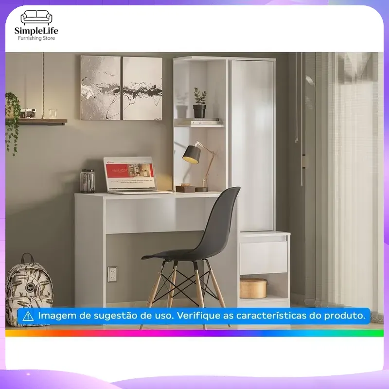 1단 서랍과 1단 선반이 있는 캐비닛형 책상, 모던 홈 - Office Furniture For Small Spaces 리뷰 및 가격