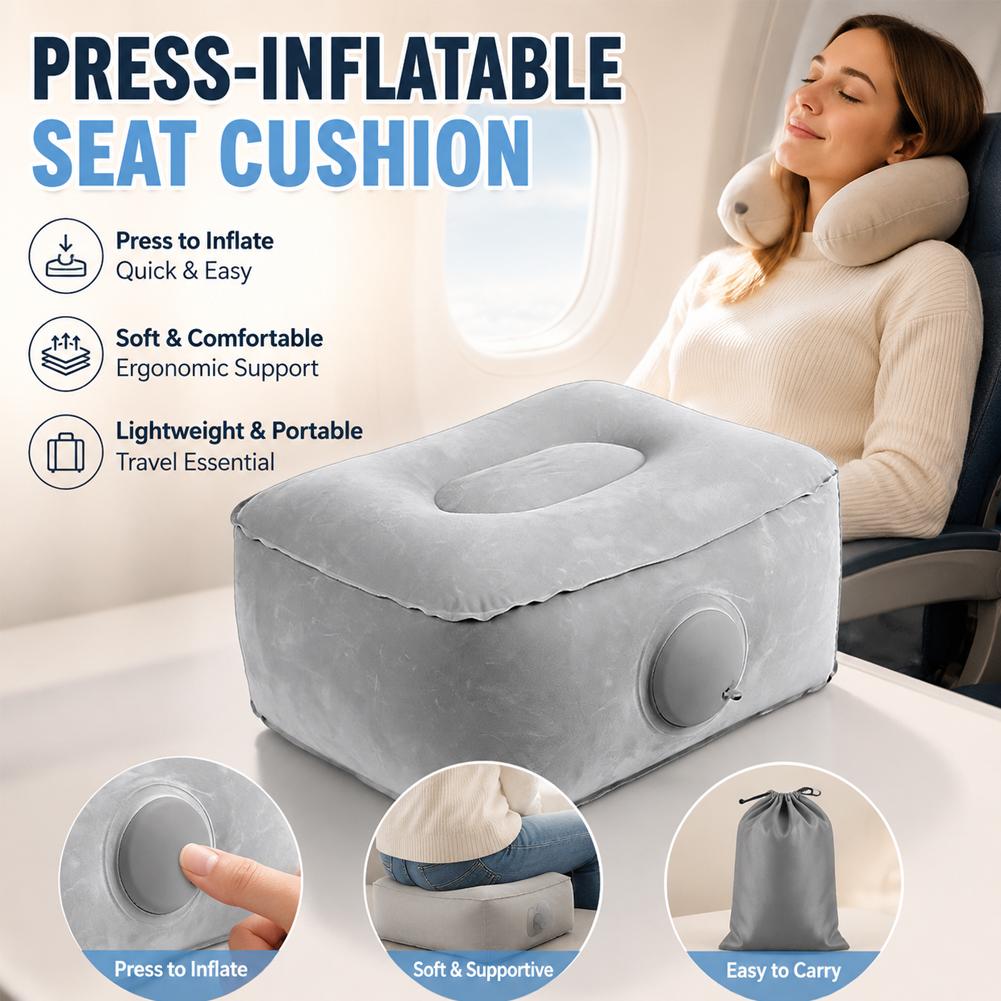 눌러서 풀 수 있는 에어쿠션 휴대용 발 받침대 시트 패 - Office Footrest Cushion 리뷰 및 가격