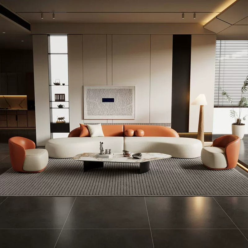 이탈리아 고급 곡선형 소파 모던 심플 호텔 홈스테이 라 - Office Furniture Luxury 리뷰 및 가격