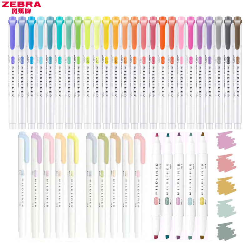 1/3pcs ZEBRA MILDLINER WKT7 형광 - Zebra Pen Mildliner 리뷰 및 가격