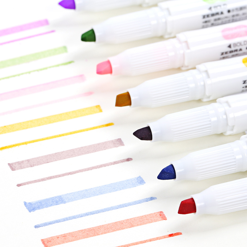 일본 얼룩말 WKT7 새로운 Mildliner 더블 팁 - Zebra Pen Mildliner 리뷰 및 가격