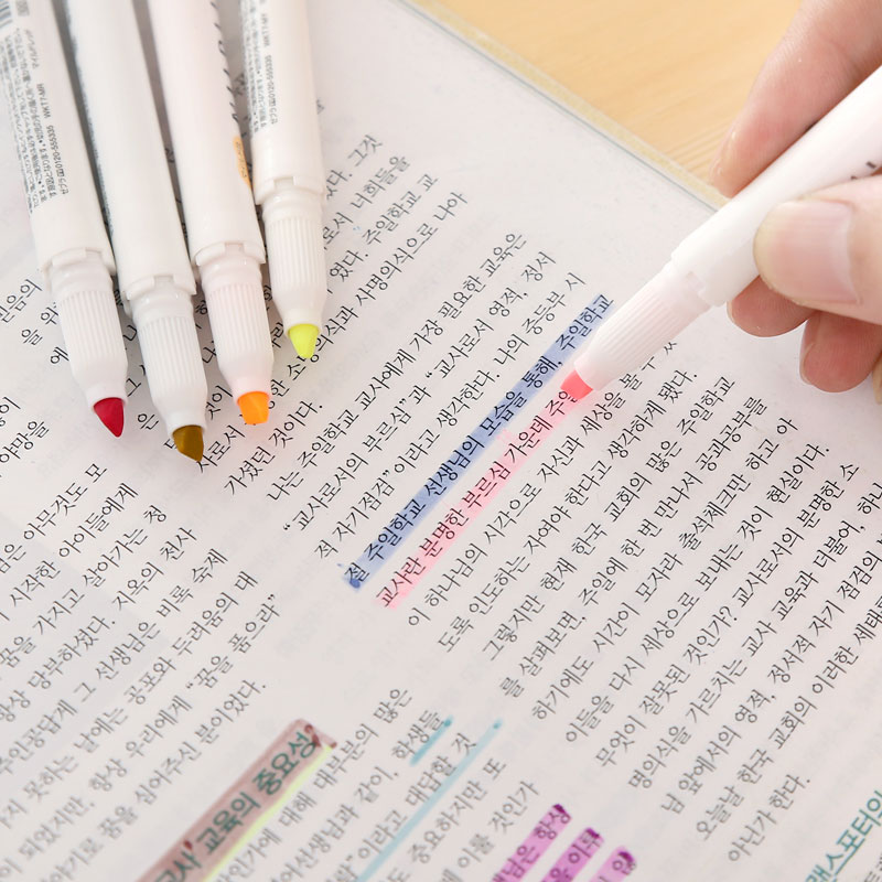 일본 얼룩말 WKT7 새로운 Mildliner 더블 팁 - Zebra Pen Mildliner 리뷰 및 가격