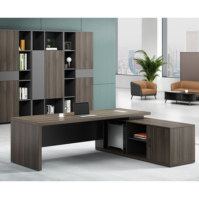 럭셔리 모던 L자형 임원용 사무실 책상 사이드 캐비닛  - Office Furniture Rental 리뷰 및 가격