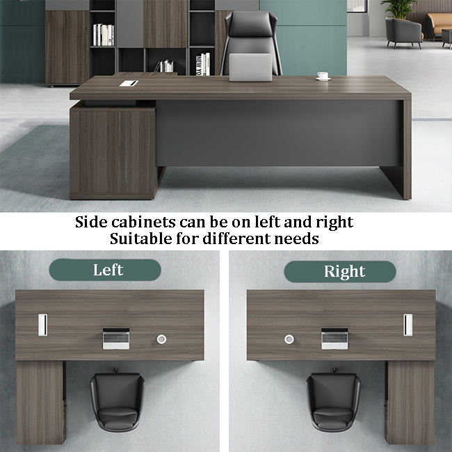 럭셔리 모던 L자형 임원용 사무실 책상 사이드 캐비닛  - Office Furniture Rental 리뷰 및 가격