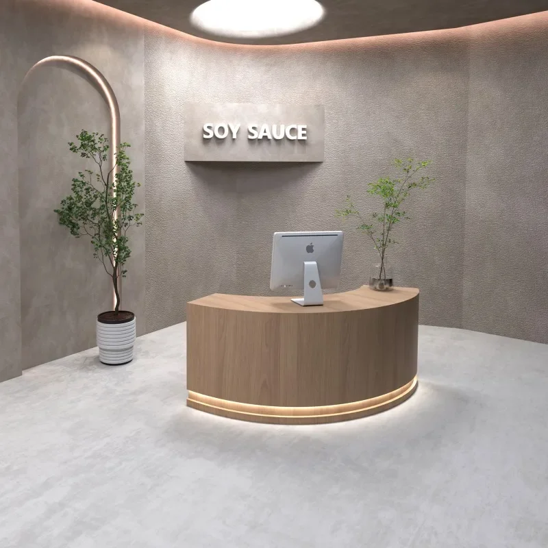 곡선형 데스크 테이블, 미적 감각을 위한 계산대, 뷰티 - Office Furniture Bali 리뷰 및 가격