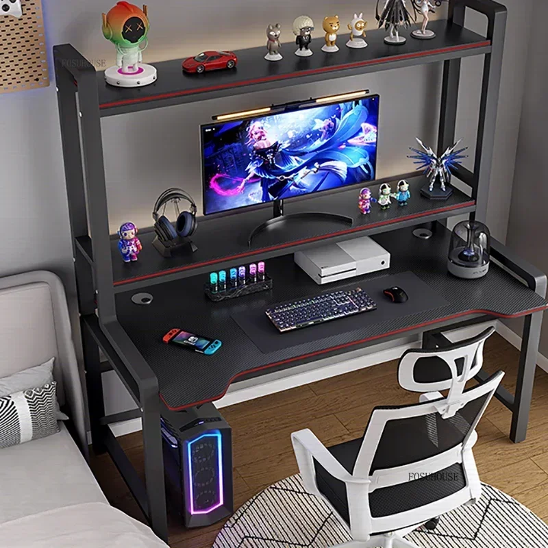 현대식 탄소 섬유 데스크탑 컴퓨터 책상 책장 일체형 학 - Office Furniture Rental 리뷰 및 가격