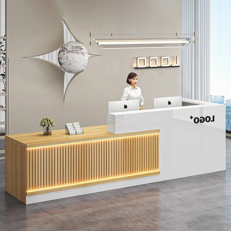 강단형 살롱 리셉션 데스크 뷰티 뷰티 심플 럭셔리 리셉 - Office Furniture Bali 리뷰 및 가격