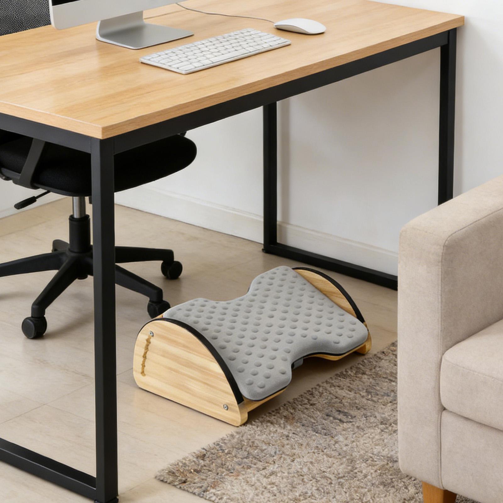 조절 가능한 사무실용 대나무 발 받침대, 쿠션 지원 기 - Office Footrest Cushion 리뷰 및 가격