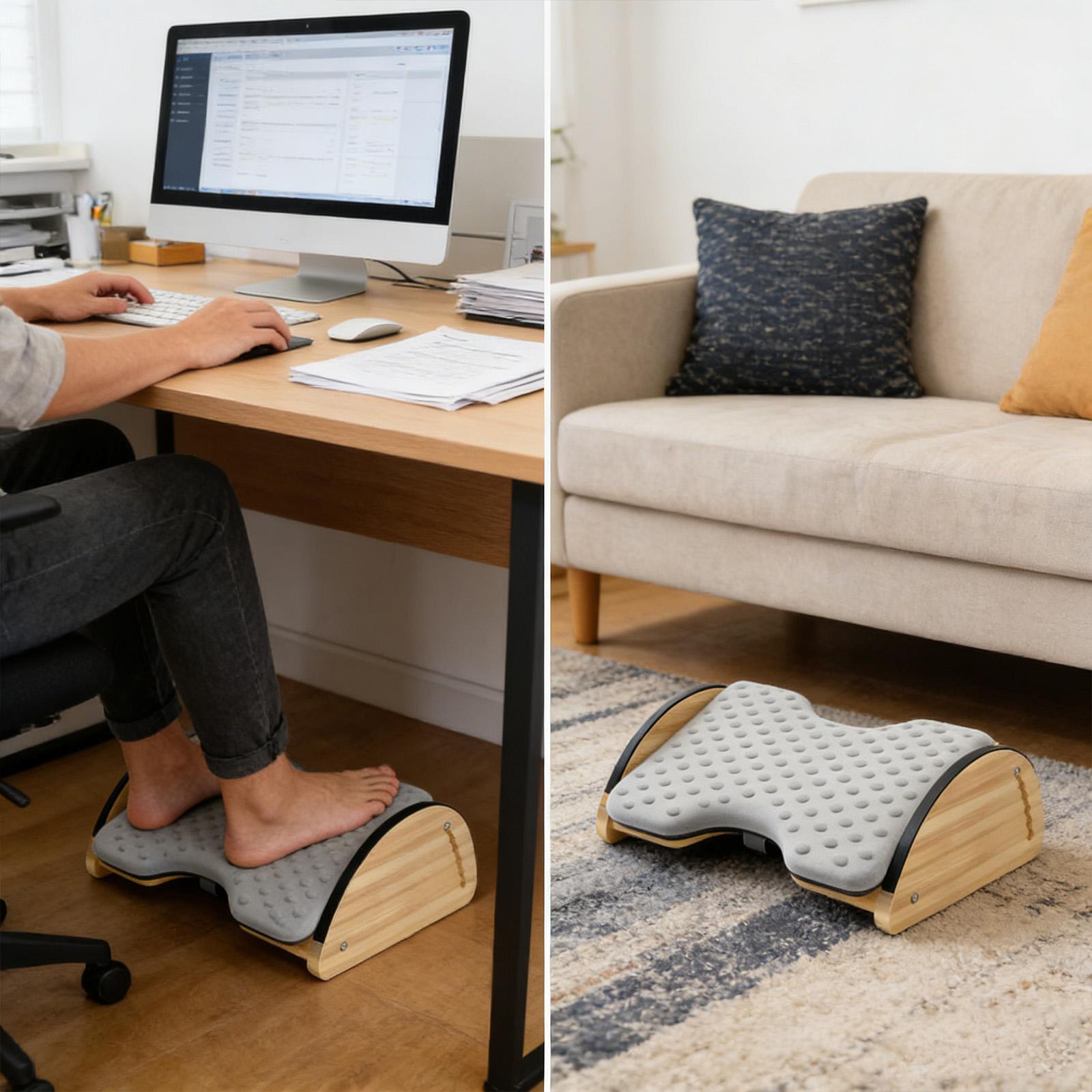 조절 가능한 사무실용 대나무 발 받침대, 쿠션 지원 기 - Office Footrest Cushion 리뷰 및 가격