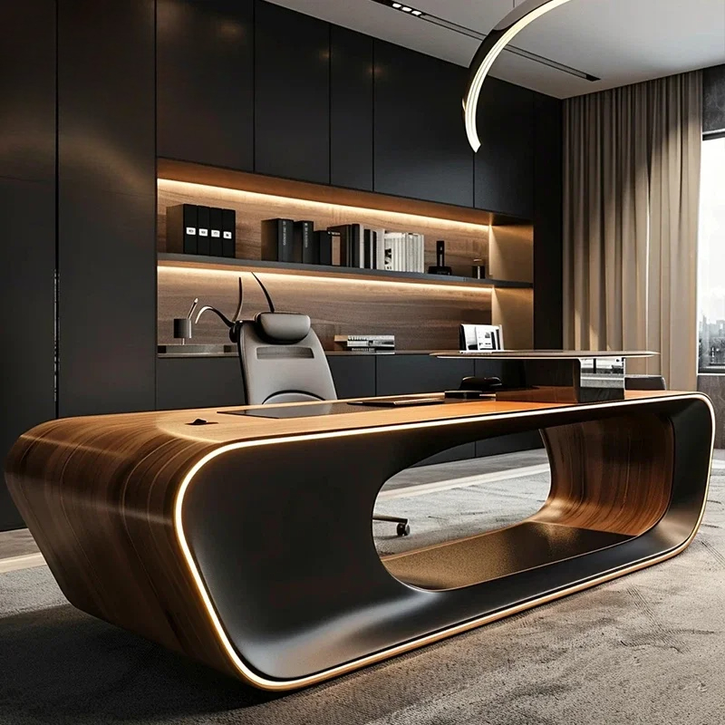 새로운 중국산 원목 모던 심플 임원용 책상 서랍 포함  - Office Furniture Rental 리뷰 및 가격