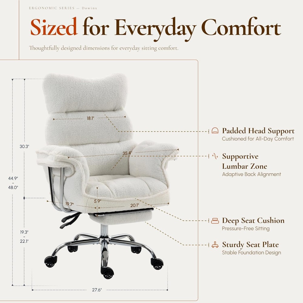 인체공학적 대형 사무용 의자 (두꺼운 쿠션, 넓은 좌석 - Office Footrest Cushion 리뷰 및 가격
