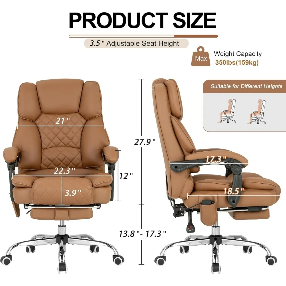 온열 기능이 있는 반죽 마사지형 임원용 의자, 90-1 - Office Footrest Cushion 리뷰 및 가격