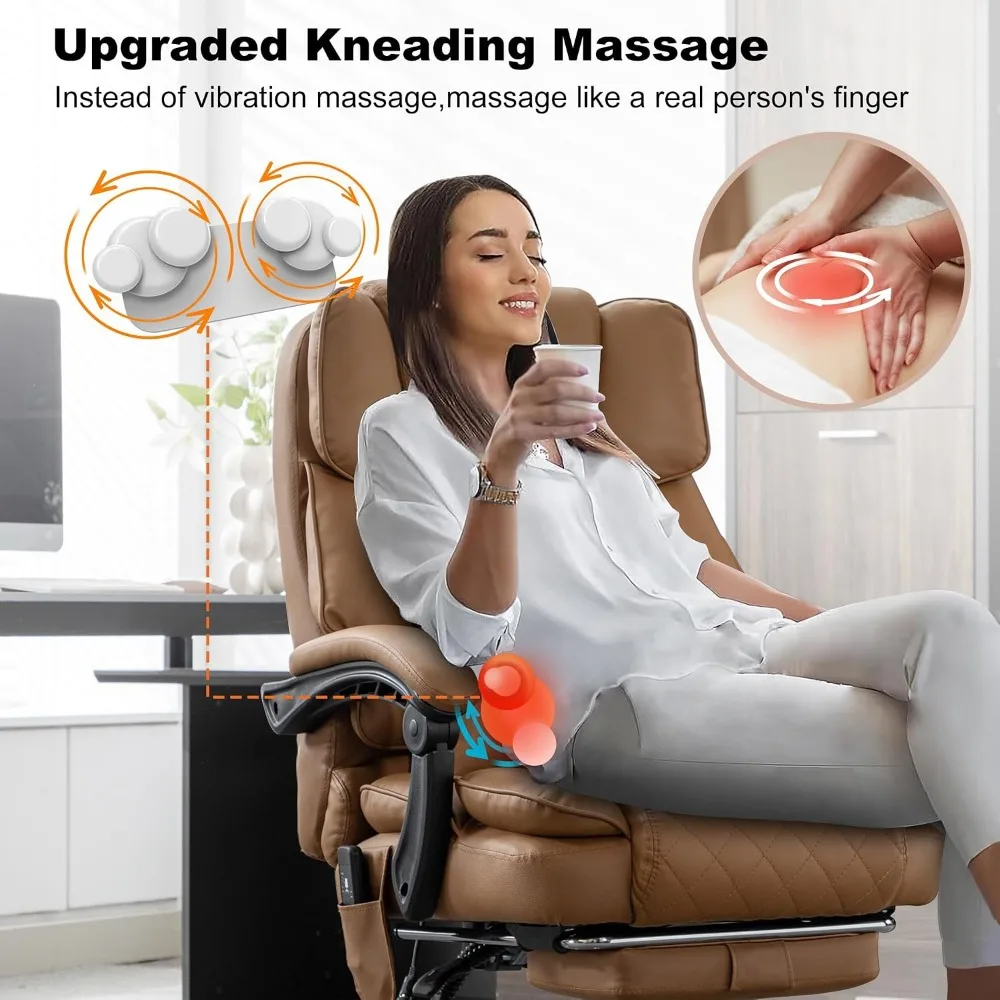 온열 기능이 있는 반죽 마사지형 임원용 의자, 90-1 - Office Footrest Cushion 리뷰 및 가격