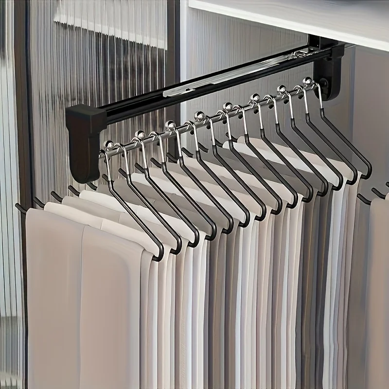1pc 풀 아웃 옷 보관 막대 옷장 용 조정 가능한 접 - Locker Storage Metal 리뷰 및 가격
