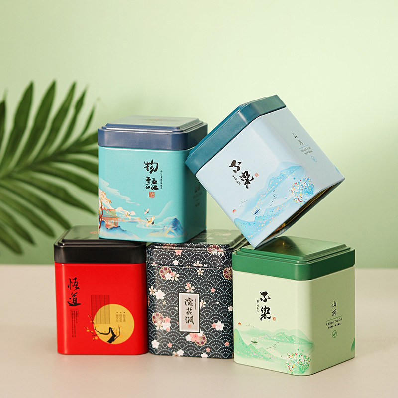 차 봉인 된 상자 주방 보관 용기 항아리 주석 광장 캔 - Locker Storage Metal 리뷰 및 가격